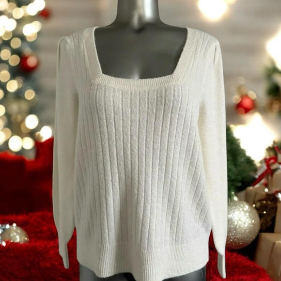 cleo Sweaters - Square Neck  Sweater